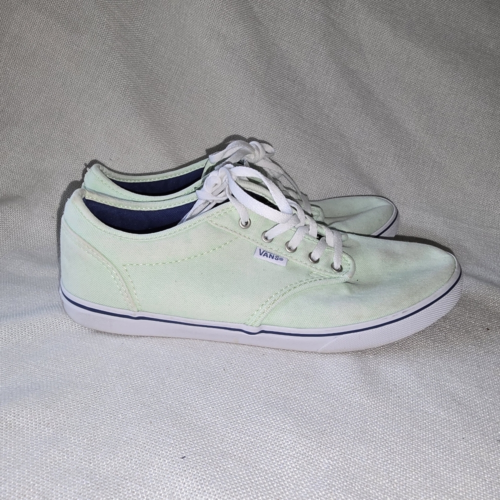 Vans Women's Doheny Green Canvas Sneakers Faded Washed Out Sz 8.5 Streetwear